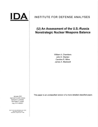  download An Assessment of the U.S.-Russia Nonstrategic Nuclear Weapons Balance
